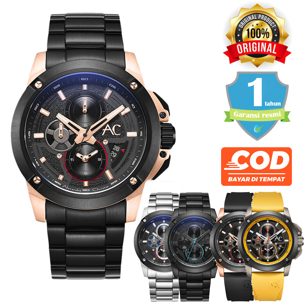Jam Tangan Pria Alexandre Christie AC 9602 MC Original