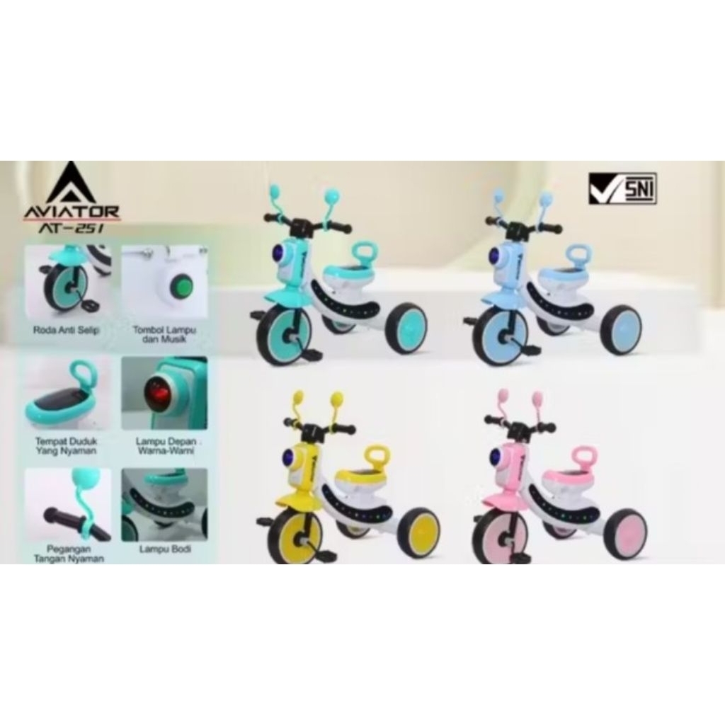 Sepeda Aviator Roda 3 Terbaru Series At-251