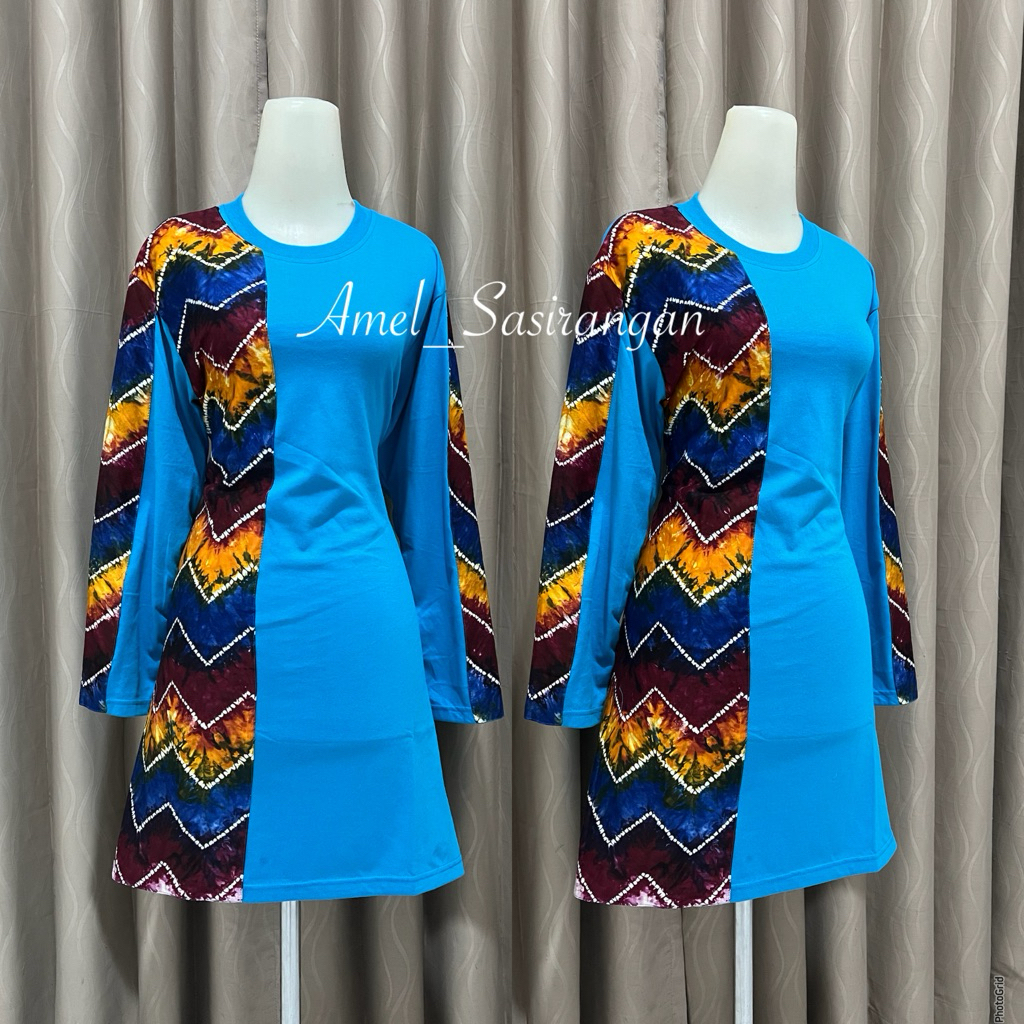 Kaos batik sasirangan Tunik Payung size L by amel_sasirangan