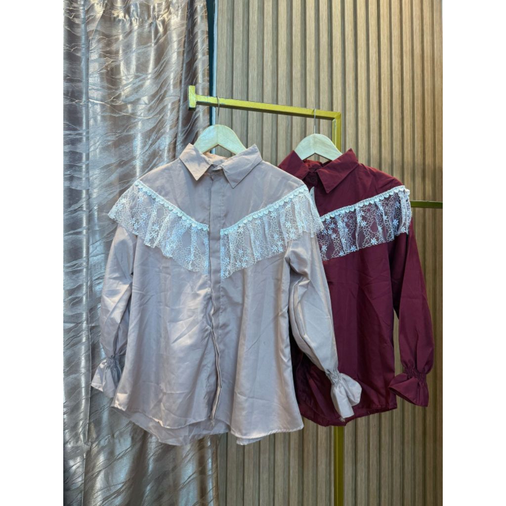 Blouse Wanita renda renda