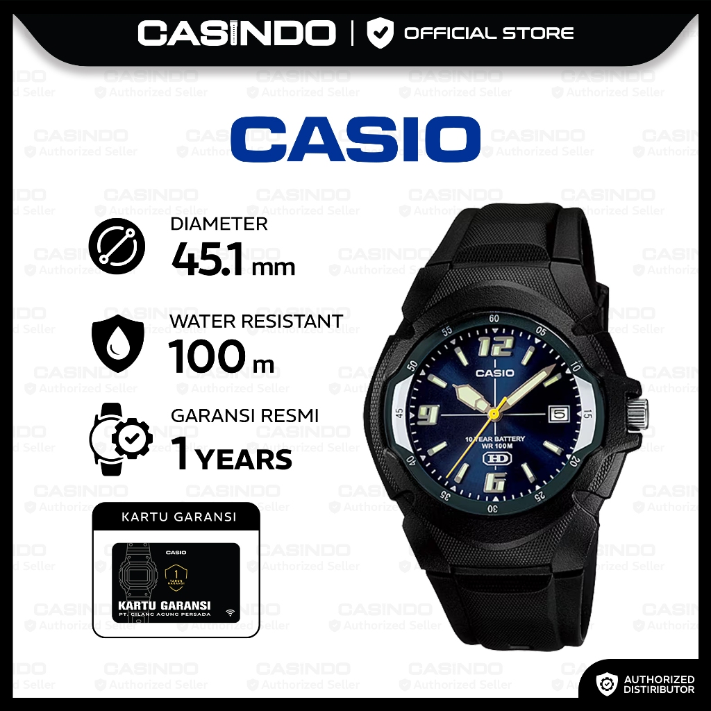 CASIO Jam Tangan Pria Analog MW-600F-2AVDF