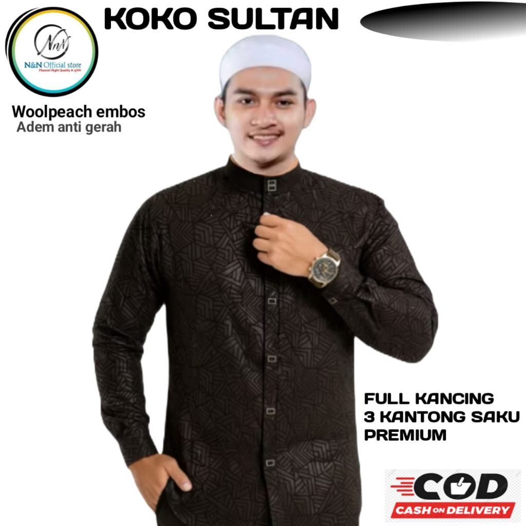 Koko Pria Lengan Panjang Sultan