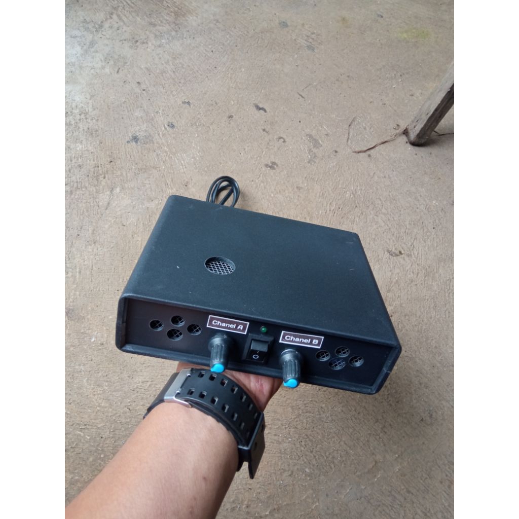 Power Mini Amplifier Stereo 12v TPA3110 PAM8610 Plus Adaptor Dan Kipas Di Dalam Box |     | Bisa cod