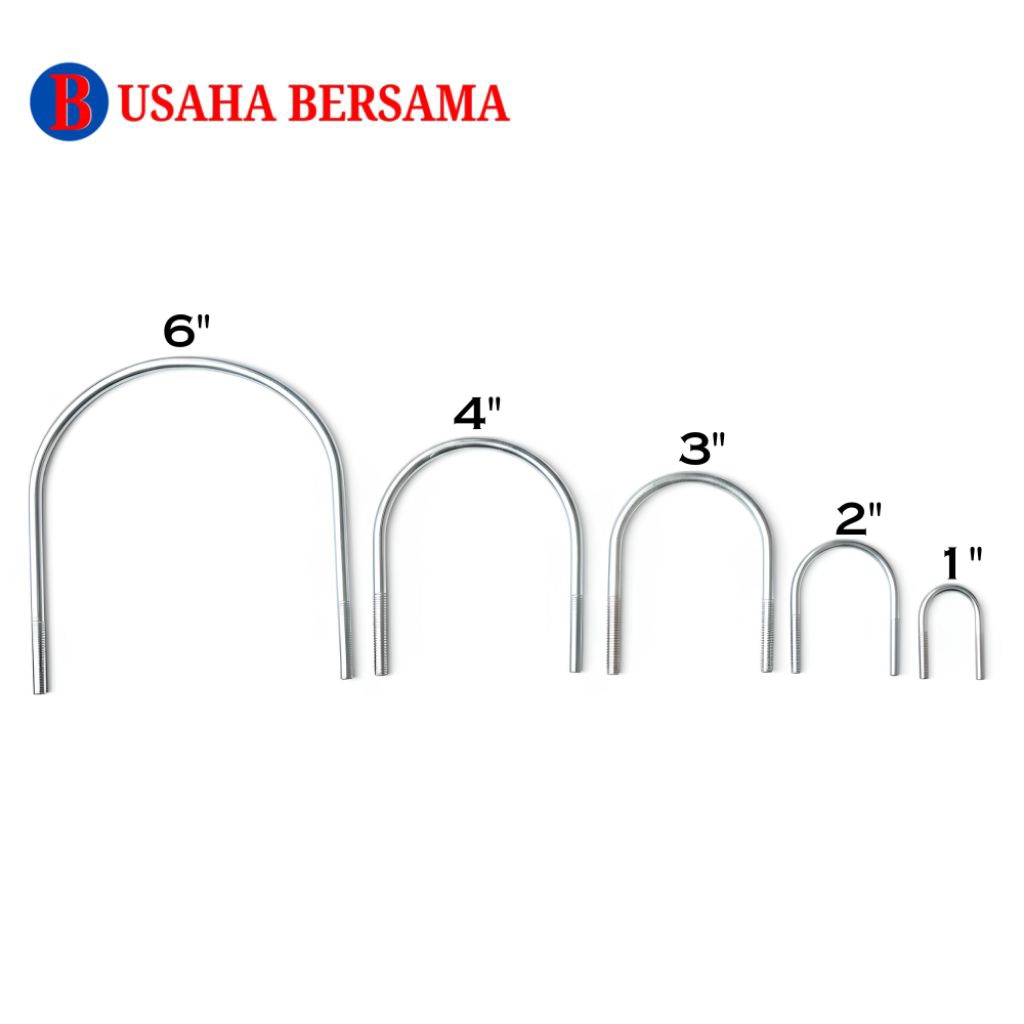 U-Bolt/Klem-U Galvanis & stainless