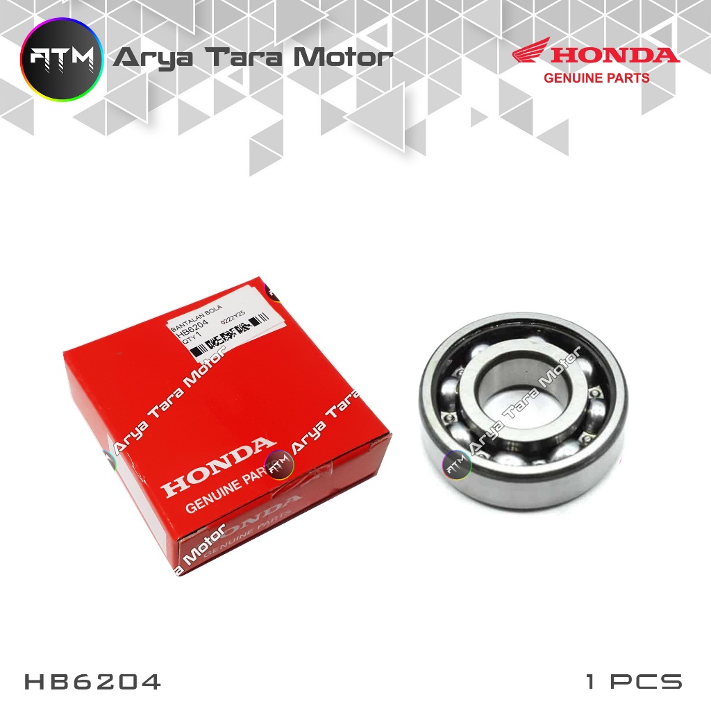 Bearing 6204 / Bearing As Pully Beat, Beat Fi, Beat Esp 2015-2024, Vario 110, Vario 125, Vario 150 H