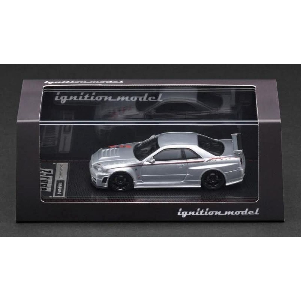 IGNITION MODEL R34 NISMO SILVER 1/64