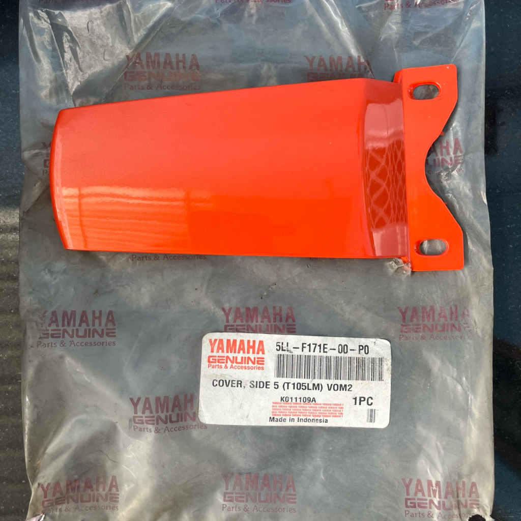 cover side 5 sambungan body belakang orange yamaha Jupiter Z lama original Nos 5LL F171E 00