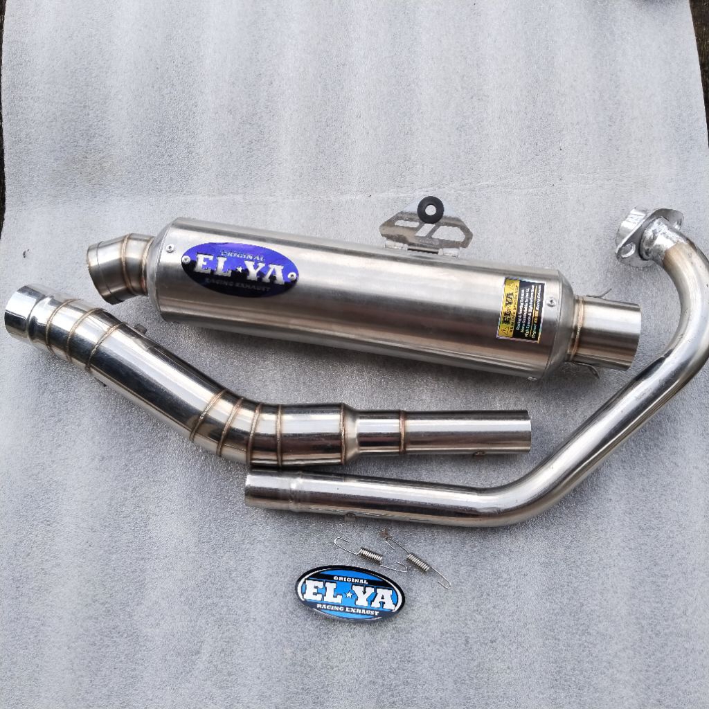 KNALPOT RACING ELYA ORIGINAL DOS BULAT JENONG BAS PADET PNP MOTOR MP GL CB SATRIA FU VIXION OLD NEW 
