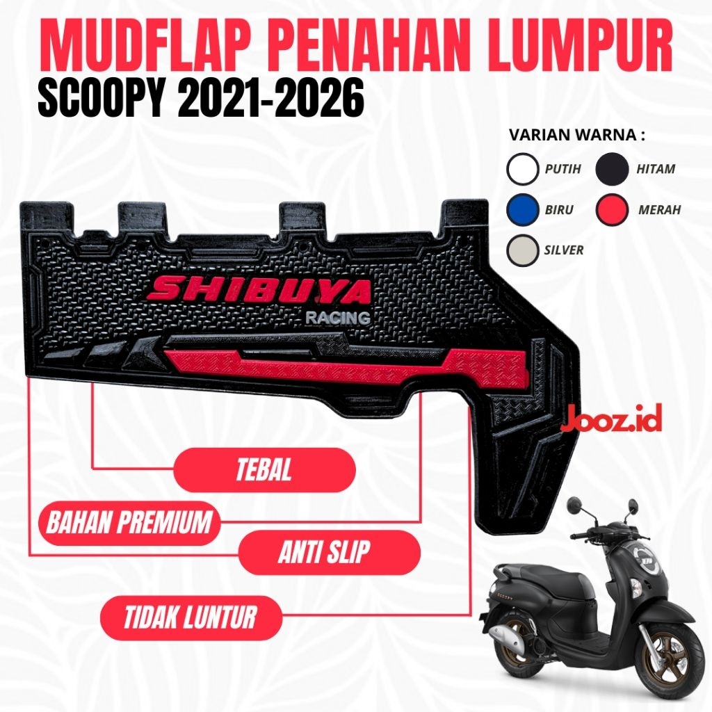 Mudflap NEW Scoopy (2021-2026) Penahan Lumpur Scoopy NEW Premium