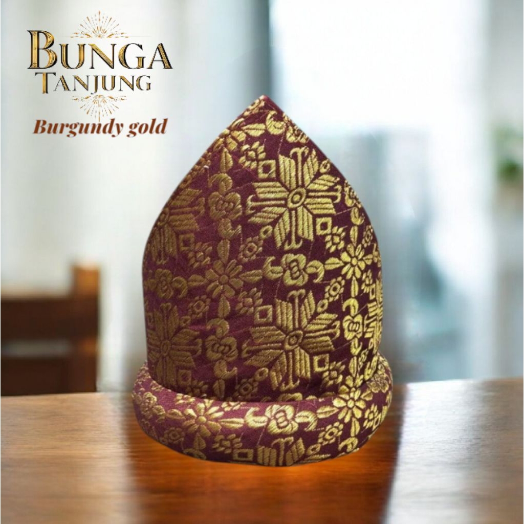 Mahkota Songket Melayu / Tanjak Songket Melayu / Topi Tanjak Songket Palembang