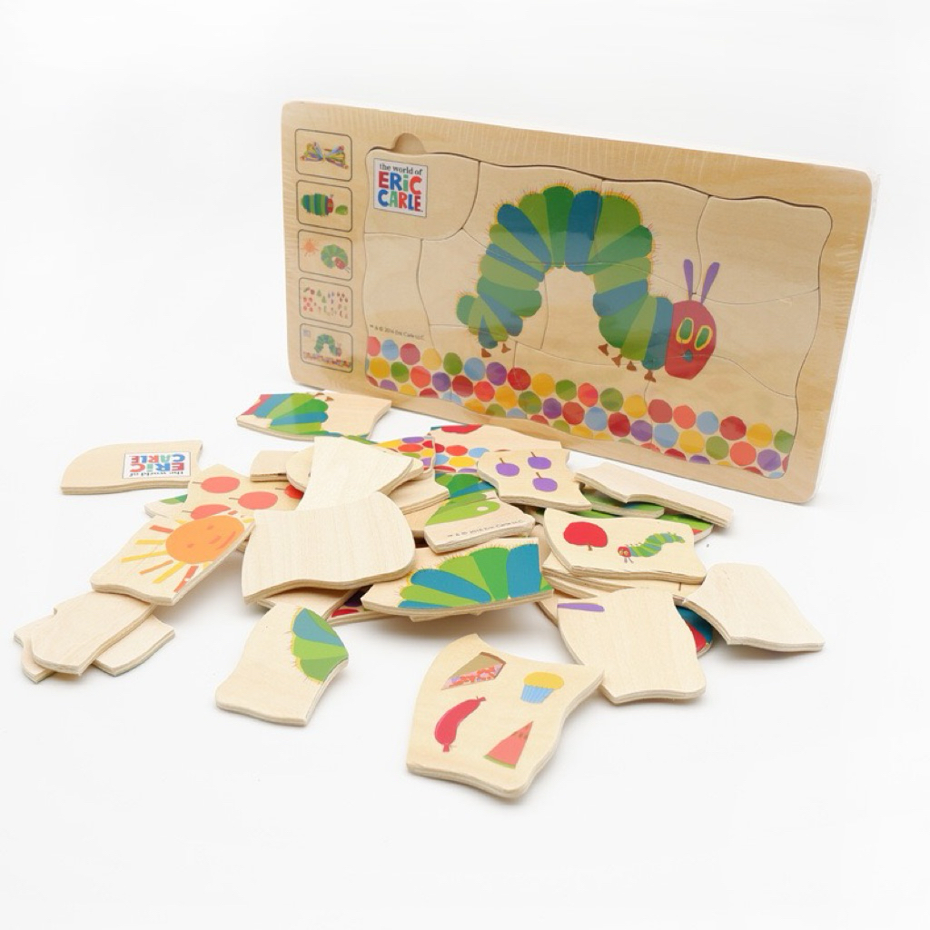 Eric Carle The very hungry caterpillar Mainan Edukasi Puzzle