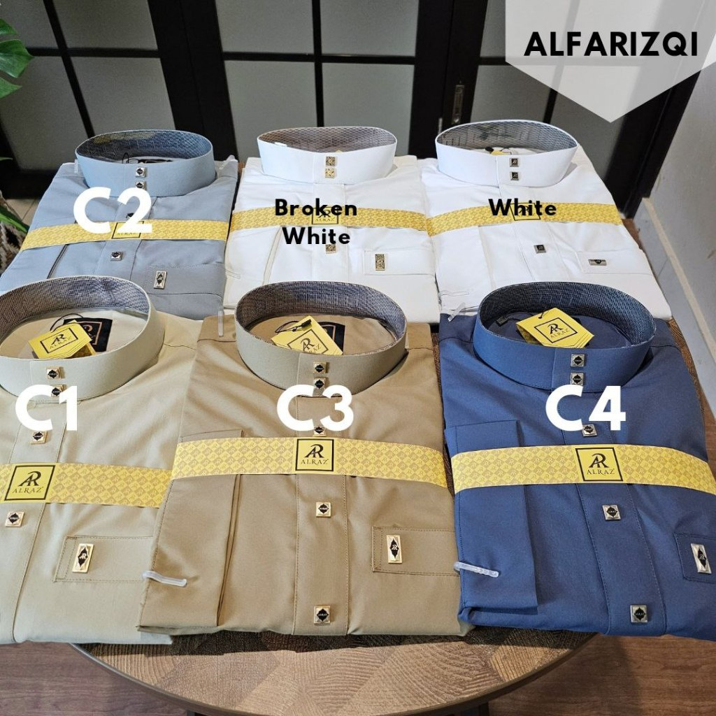 jubah al raz ALFARIZQI Bahan poly zink lengan panjang non manset