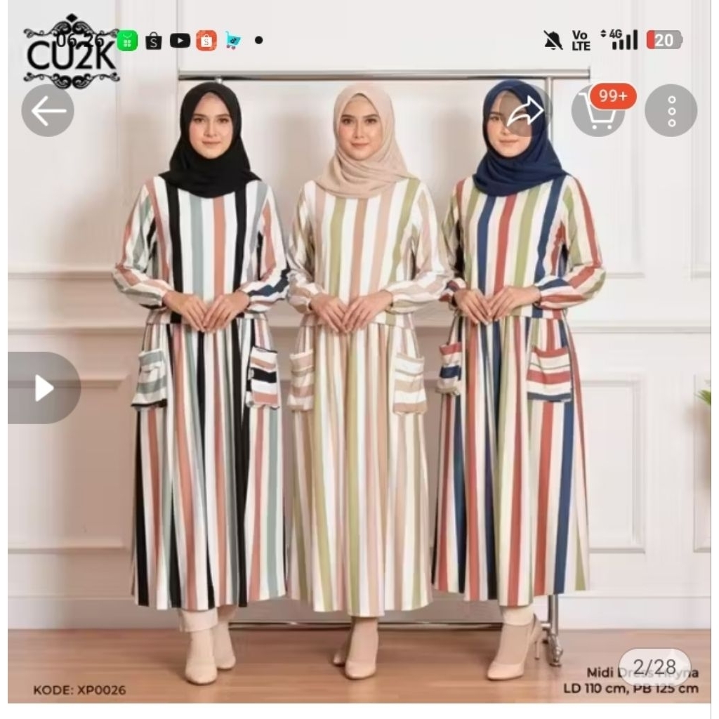MIDI dress Hayna BARU by Cu2k