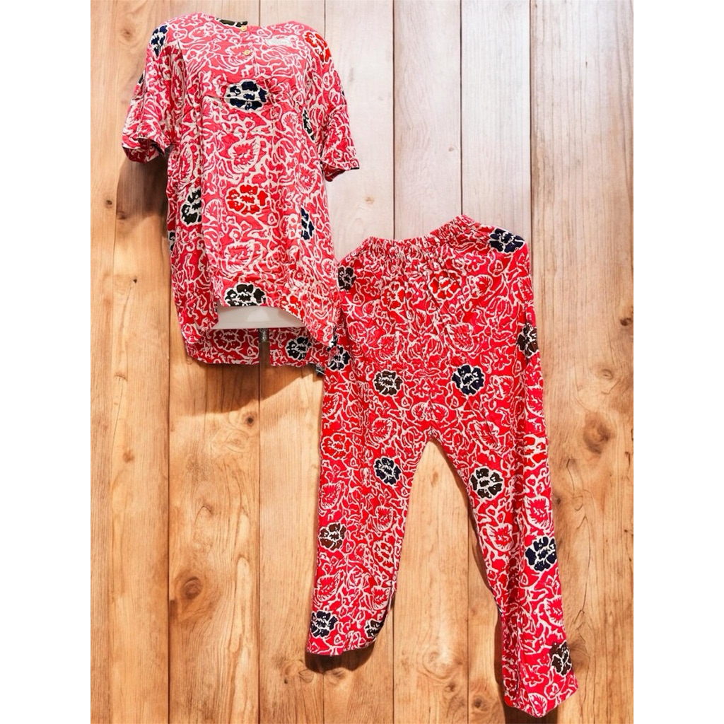 setelan Kencana ungu label hitam