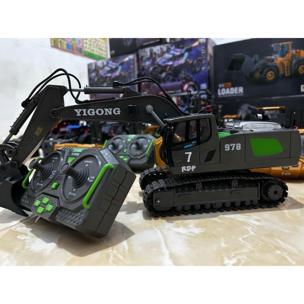 PAKET LENGKAP USAHA RC (MOBIL,EXCAVATOR,LOADER) + ARENA