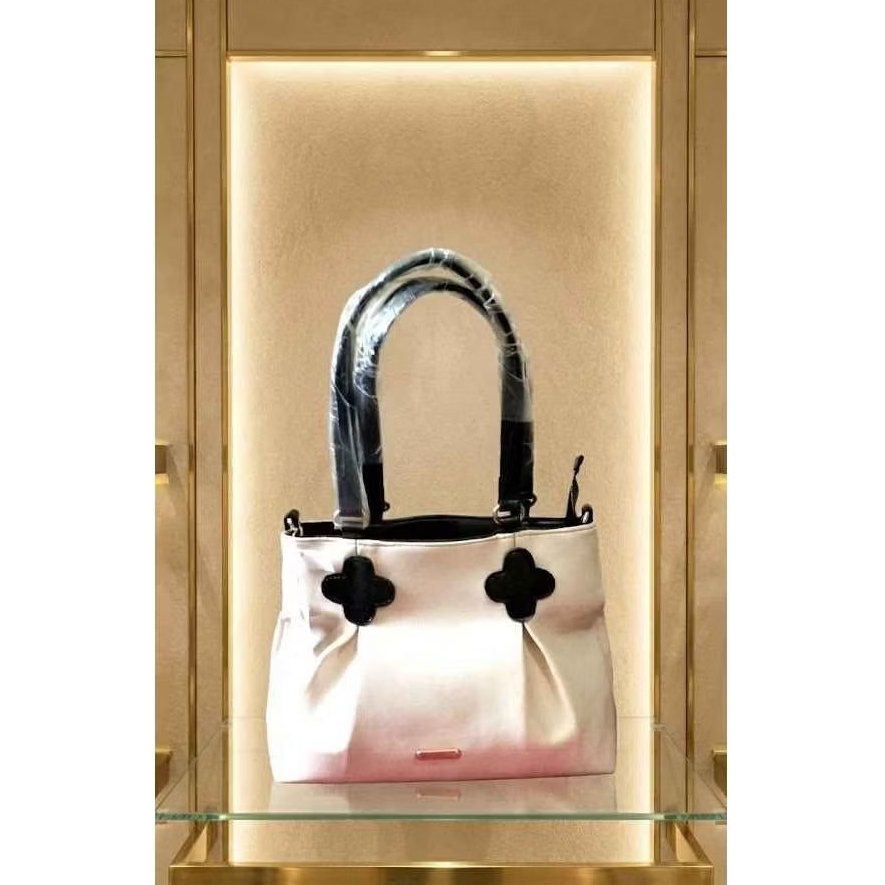 Tas Wanita Elegant Tote | Warna Putih Kombinasi Hitam | Sling & Handbag
