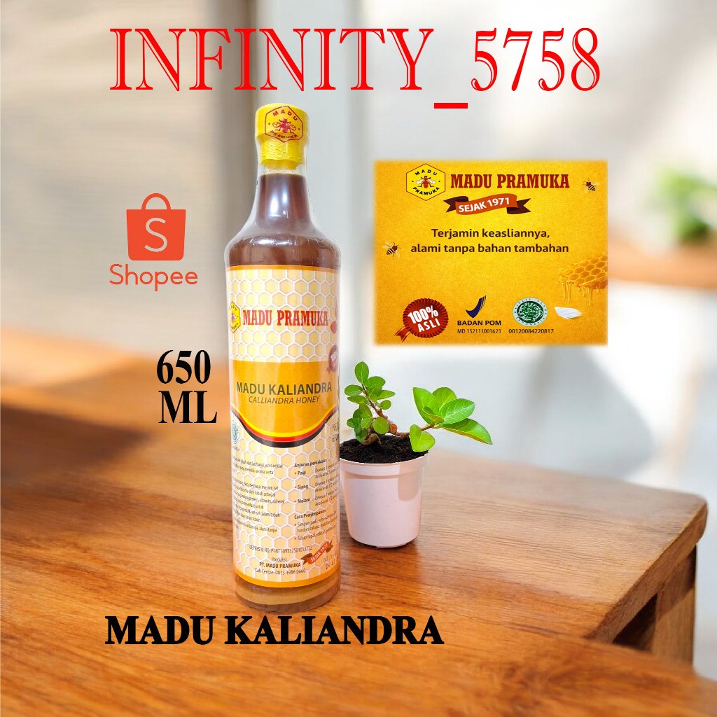 MADU PRAMUKA MADU KALIANDRA 650 ML (MADU ASLI)
