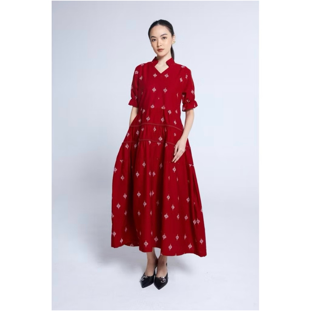 Oemah Etnik - Red Ming Batik Dress