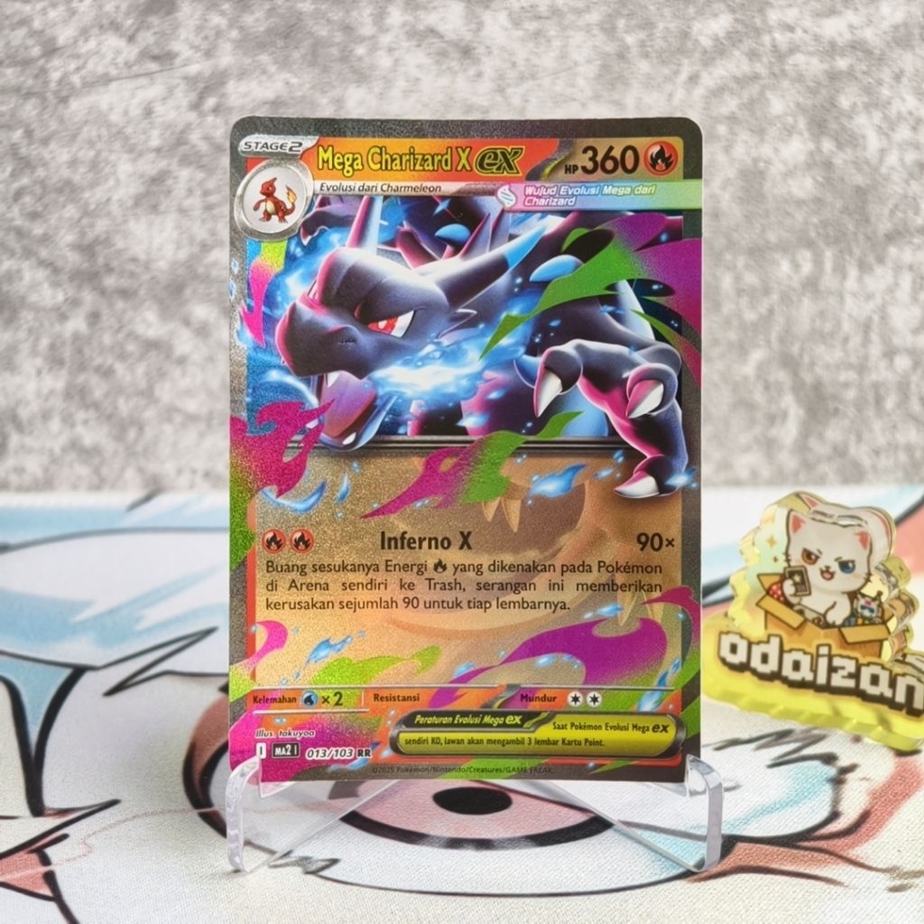 Mega Charizard X EX MA2 013/103 RR ID Kartu TCG Pokemon