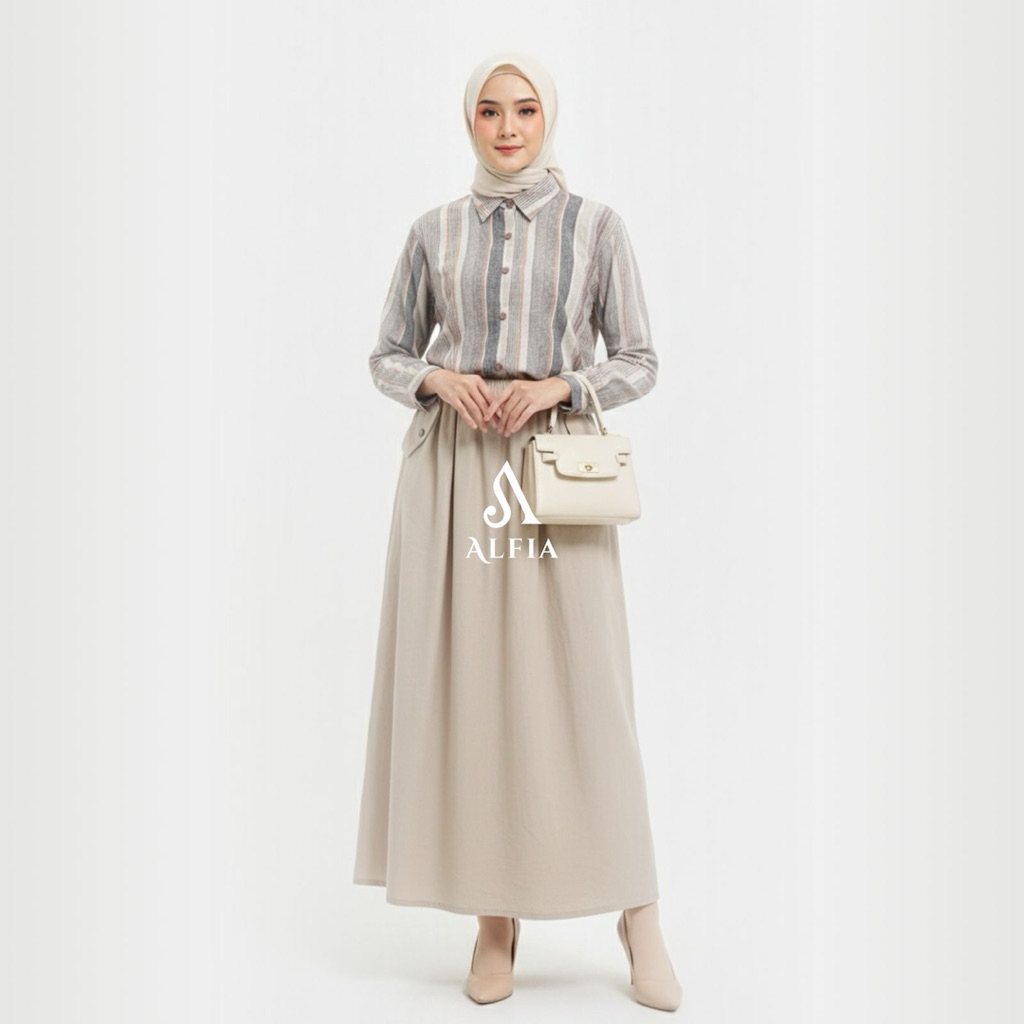 ONESET ROK ALFIA KATUN TRISET | SET ROK TRISET | SETELAN ROK BEST SELLER