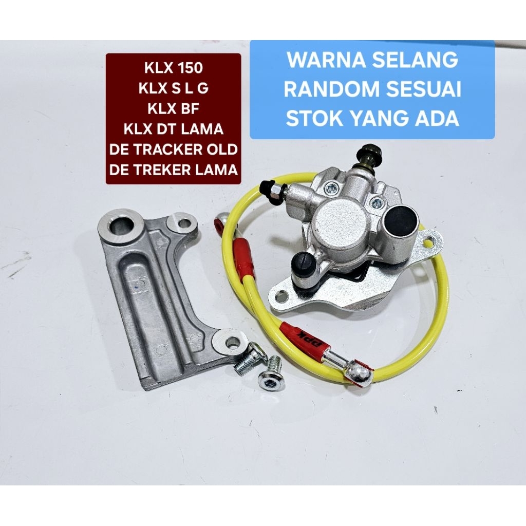 KALIPER CAKRAM BELAKANG PALA BABI KLX 150 KLX S L G KLX BF KLX DT LAMA DE TRACKER TREKER LAMA SET KA