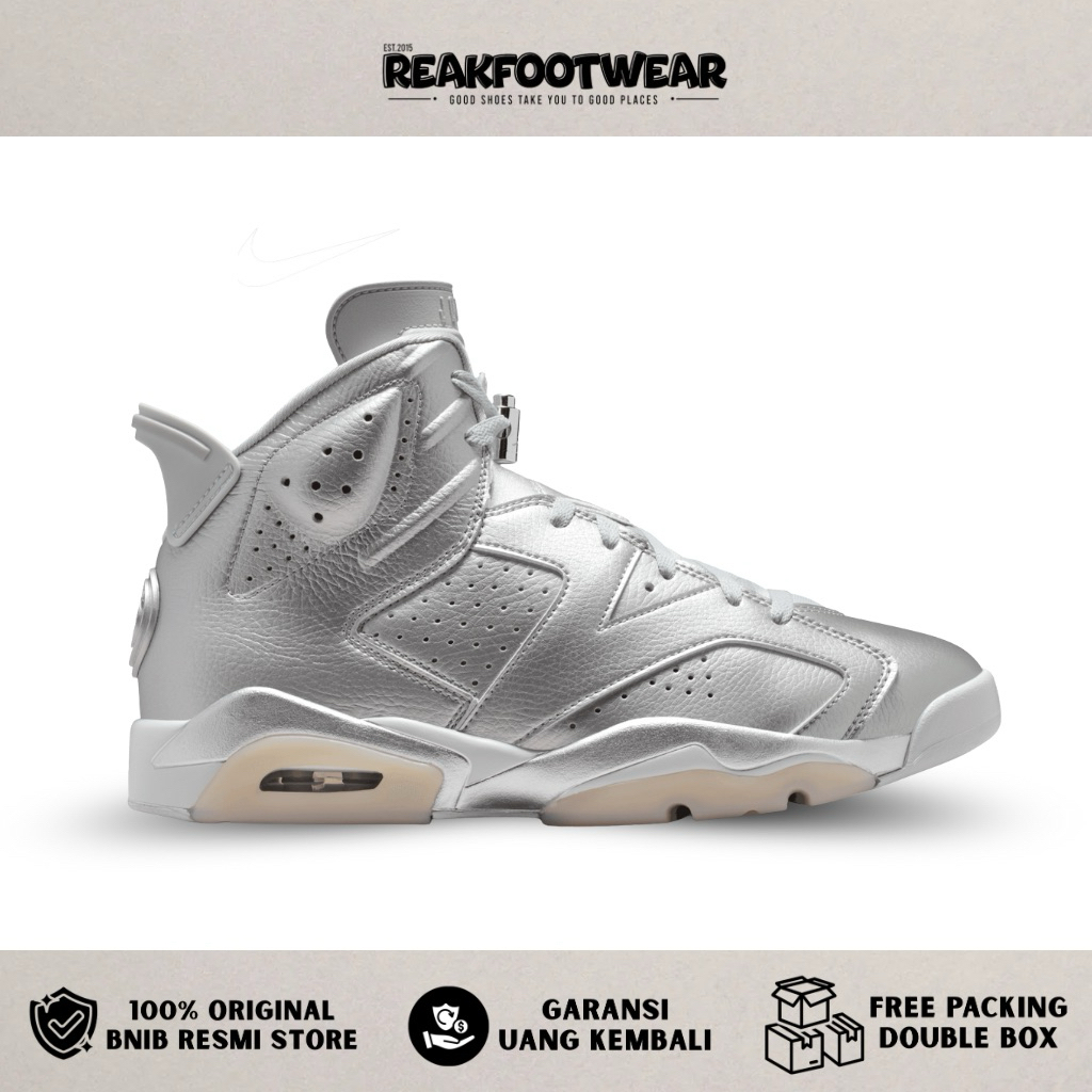 Jordan 6 Retro PSG Paris Saint-Germain Silver 100% Authentic - IQ5135-001