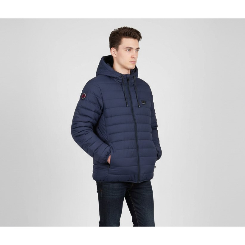 Quiksilver Scaly Hood Puffer Jacket Blue Original