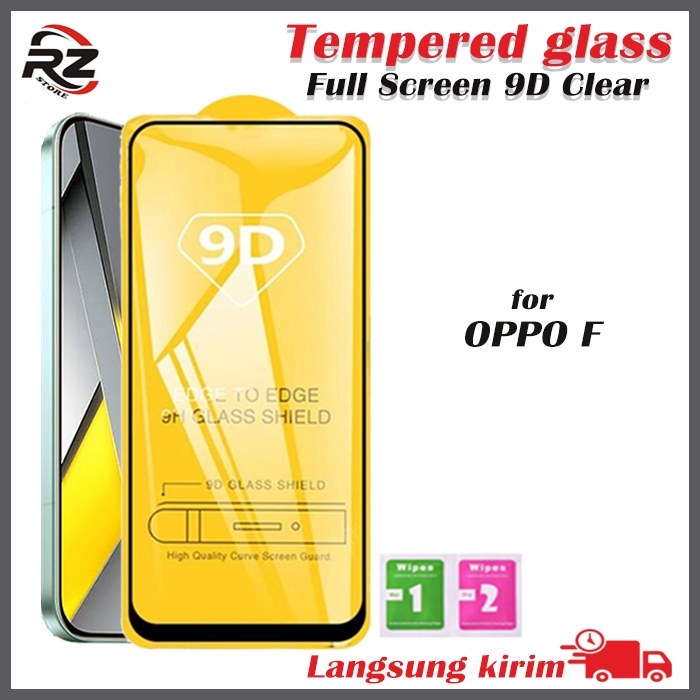Tempered glass OPPO TG FULL 9D KACA BENING F1 F1F F1S F3 PLUS F5 F7 YOUTH K3 R9S A57 PRO RZ ACC HP