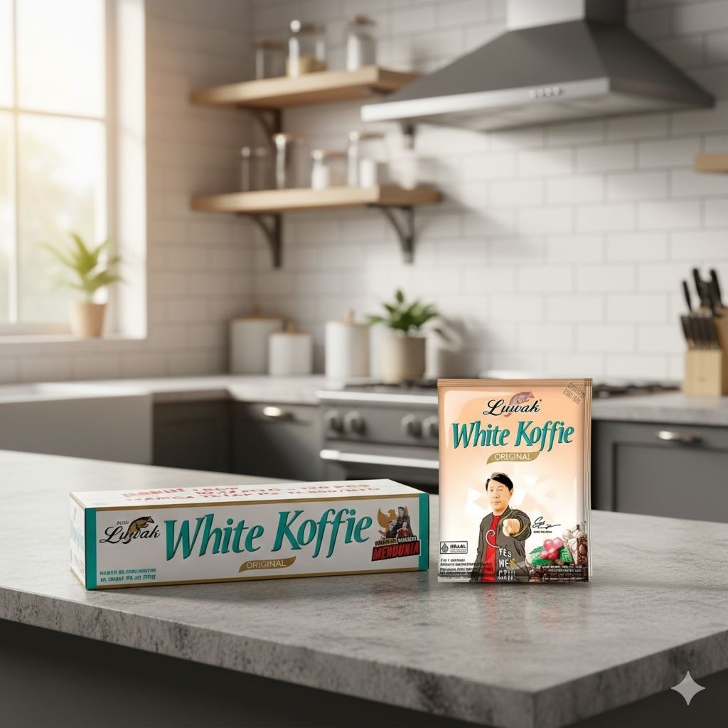 Kopi Luwak White Koffie Original 1 Dus isi 12 Renteng, Rasa Khas dan Lembut