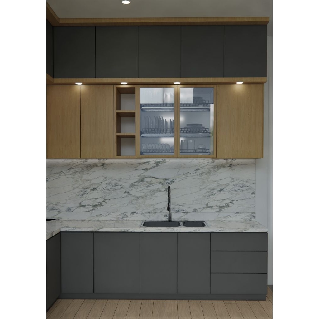 Exmud Living Interior Custome Furniture Kitchen set Lemari Dapur Mr S