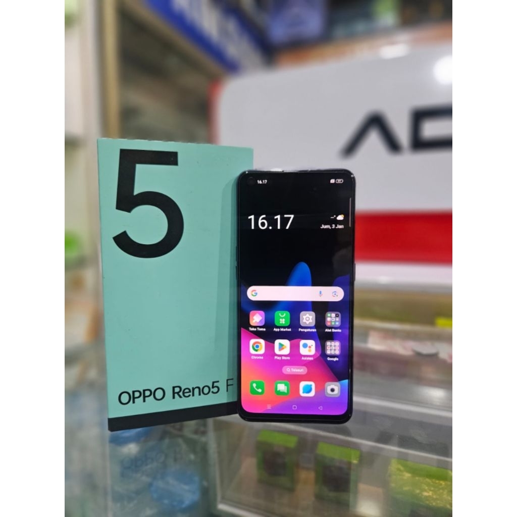 OPPO RENO 5F 8/128 FULLSET (SECOND)