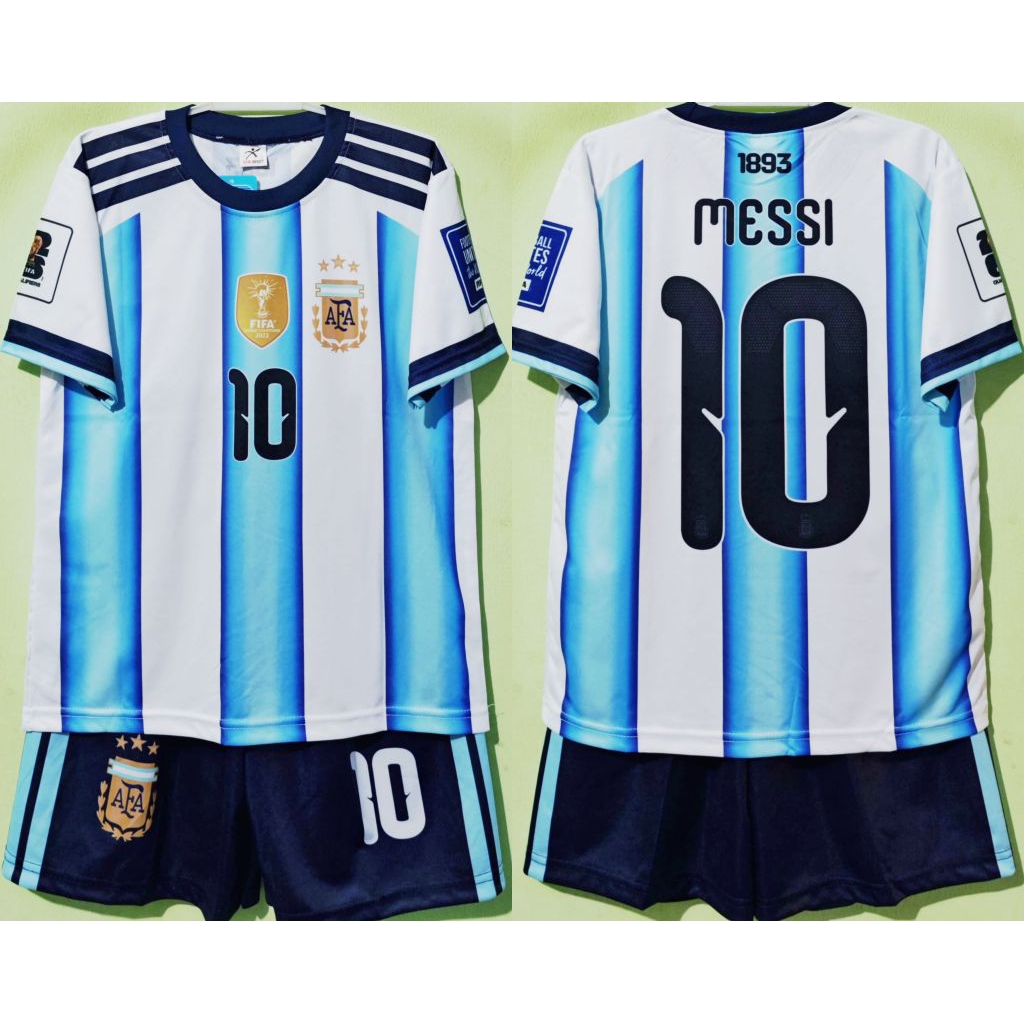 jersey bola anak Argentina MESSI auri sport