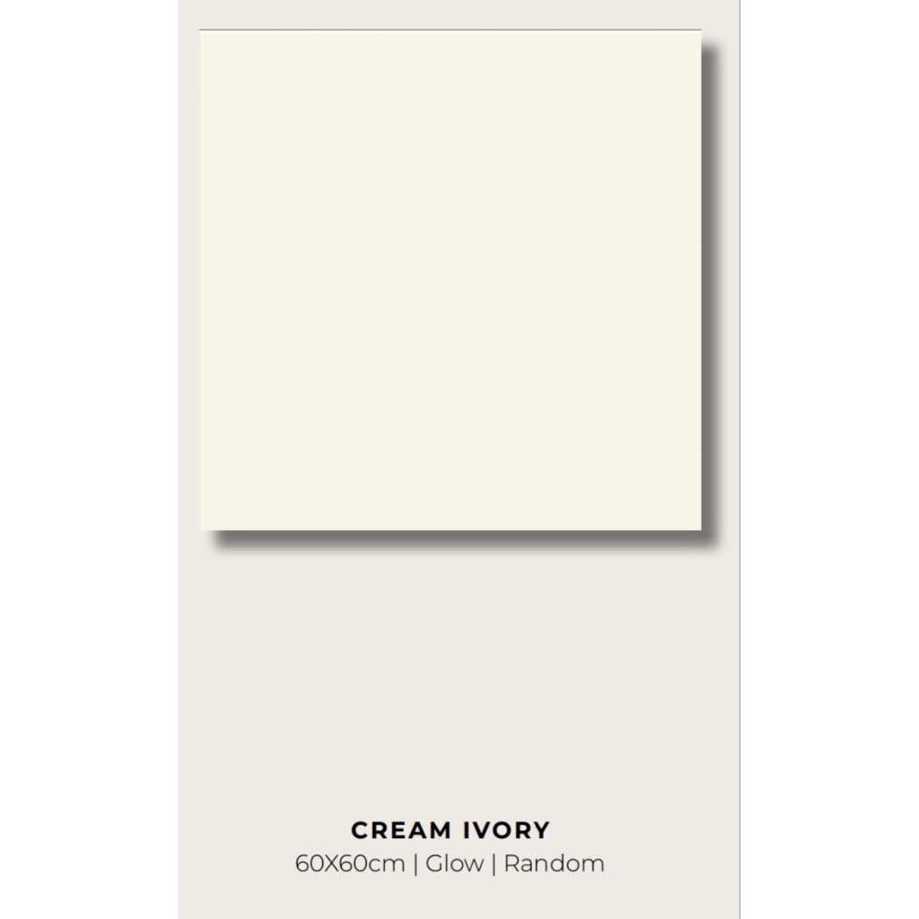 Granit Valentino Plain Cream Ivory Glow 60x60