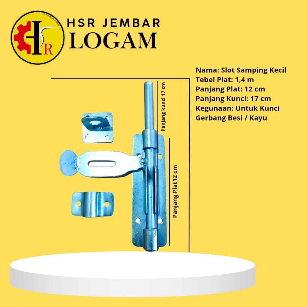 Kunci Slot Kecil untuk pagar besi dan kayu, grendel slot kunci ukuran kecil