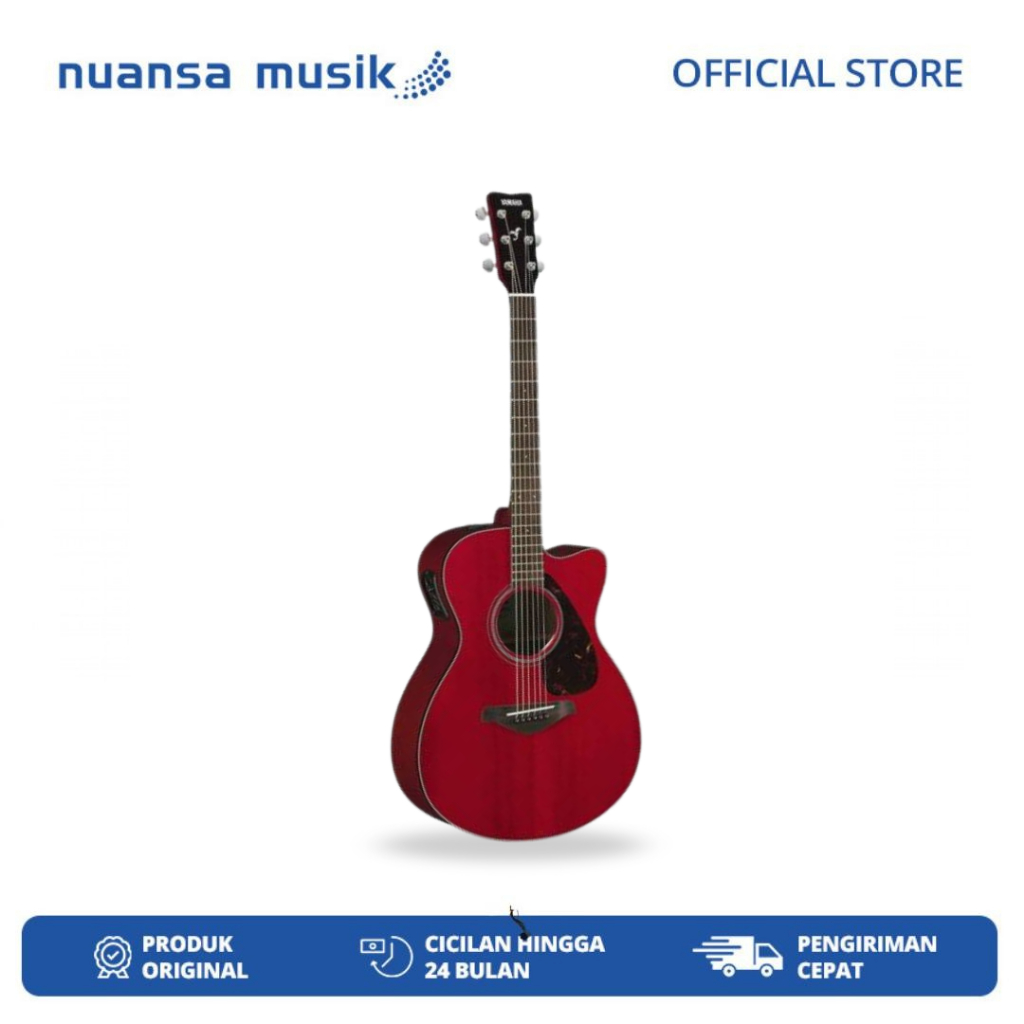 Yamaha FSX800C Acoustic Electric Guitar - Ruby Red