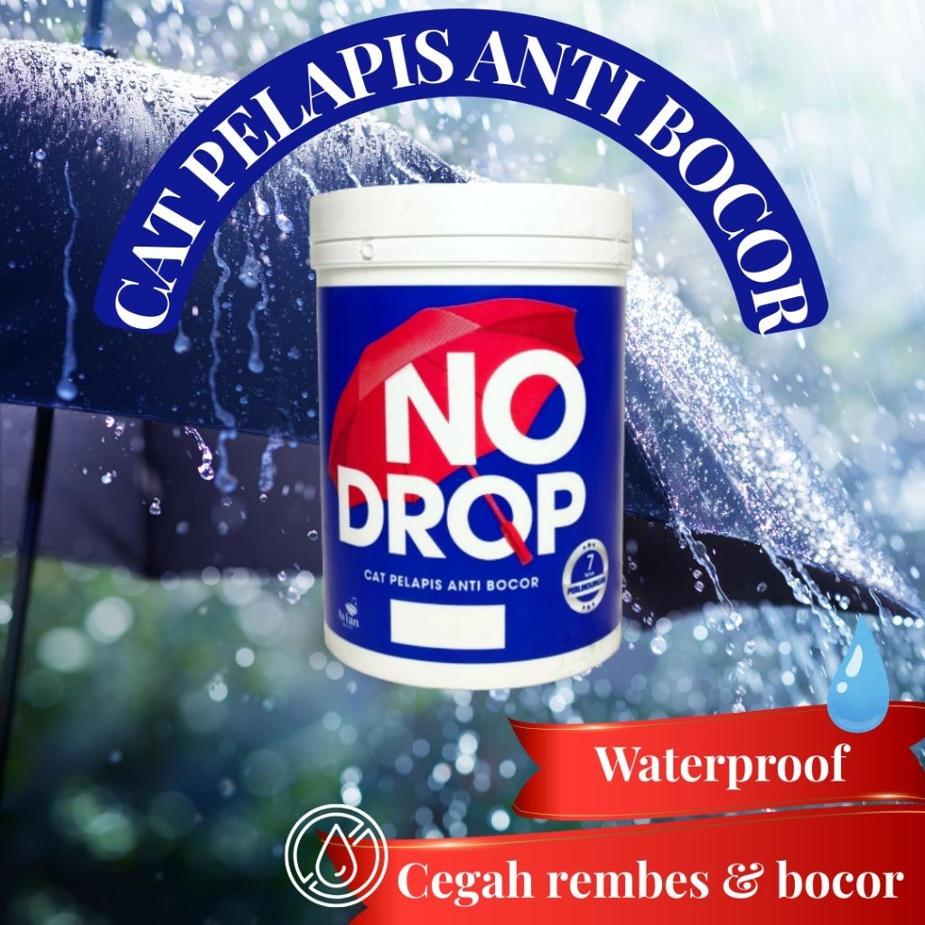 No Drop Cat Anti Bocor Waterproofing Tembok Atap Dak Beton Anti Rembes Original | 1 Kg