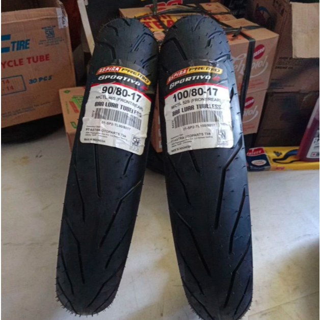 Ban aspira premio sportivo 2 90/80 100/80 110/70 120/70 130 / 70 -17 TUBELESS