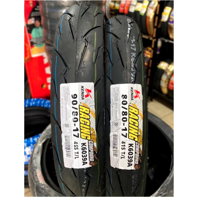 BAN LUAR KENDA TUBLESS TUBELESS K6039A RING17 UKURAN 110/70 130/70 80/80 90/80 ORIGINAL 100%