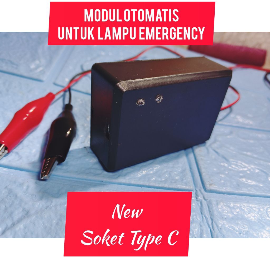 Modul Otomatis Type C 5Volt  Untuk Lampu Emergency Nyala Sendiri Ketika PLN Mati