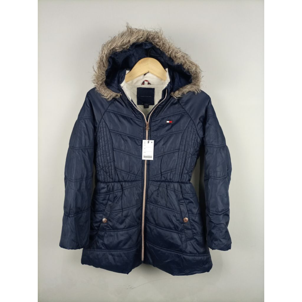 Jaket Tommy Hilfiger Wanita Original_Navy_Size L Anak/Usia 12-14 th/S Dewasa