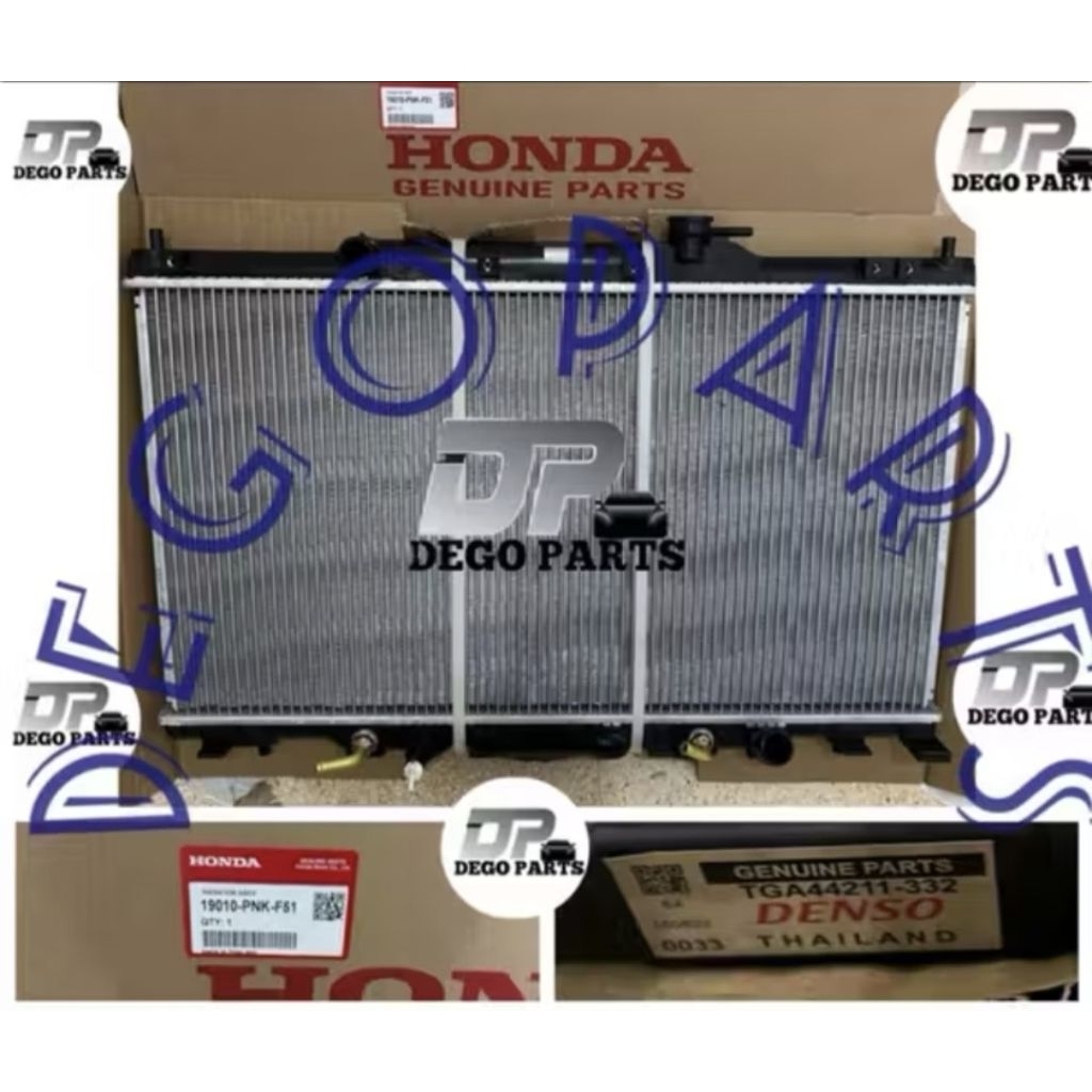RADIATOR ASSY HONDA NEW CRV GEN 2 MATIC 2002-2006 ASLI ORIGINAL DENSO JAPAN