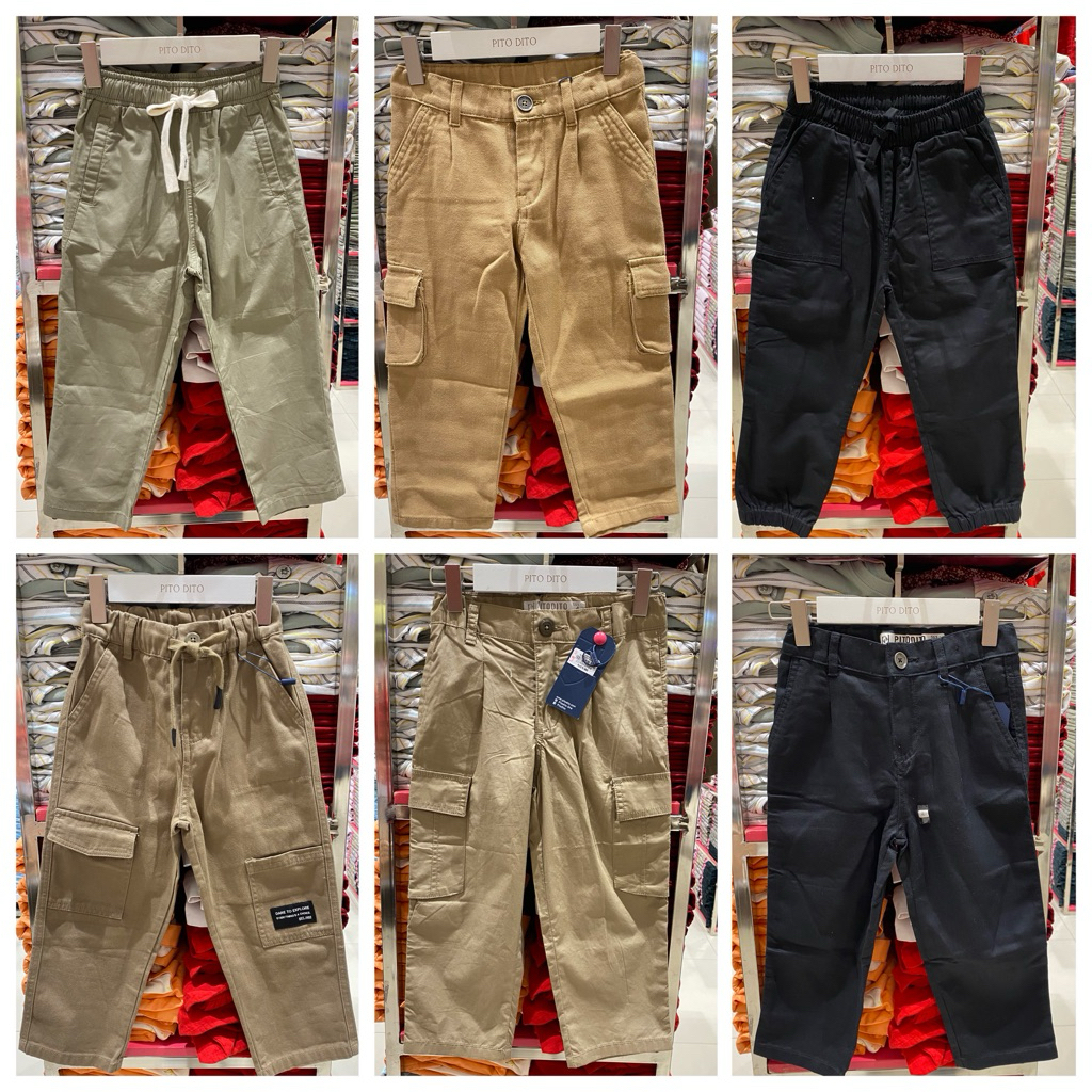 CELANA PANJANG CHINOS ANAK LAKI-LAKI ORIGINAL BRAND PITODITO (4-14th) NL’25