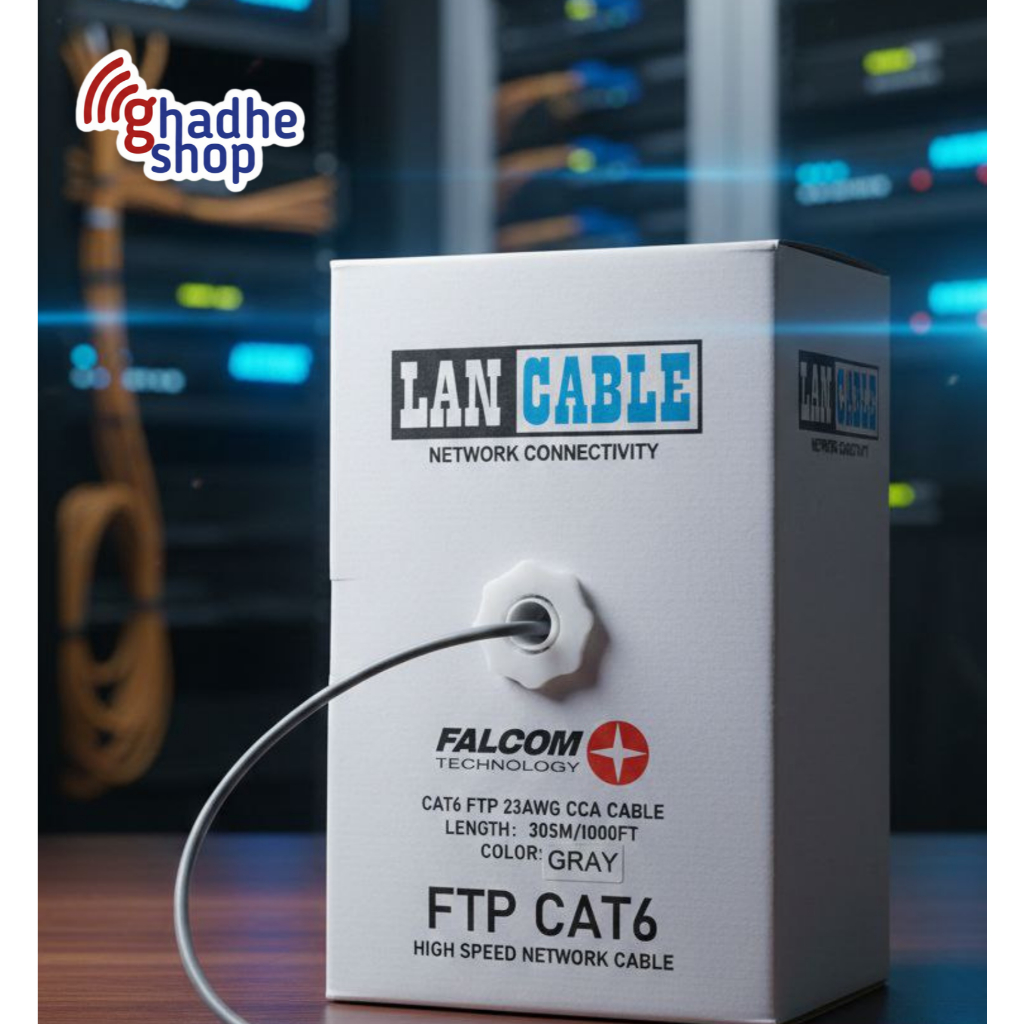 FALCOM TECHNOLOGY FTP Network Cable (OW) LAN CAT6 OUTDOOR, 305M BLACK (NETC003)
