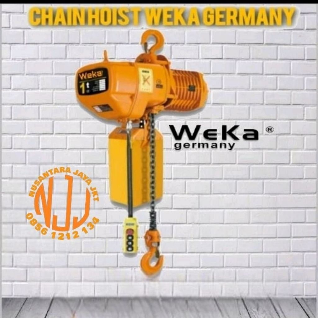 electric chain hoist 1ton x 6meter 380volt weka