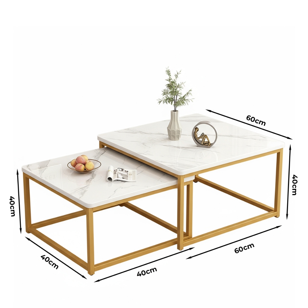 Homedoki Meja Ruang Tamu Minimalis/Meja Makan/Meja Kecil