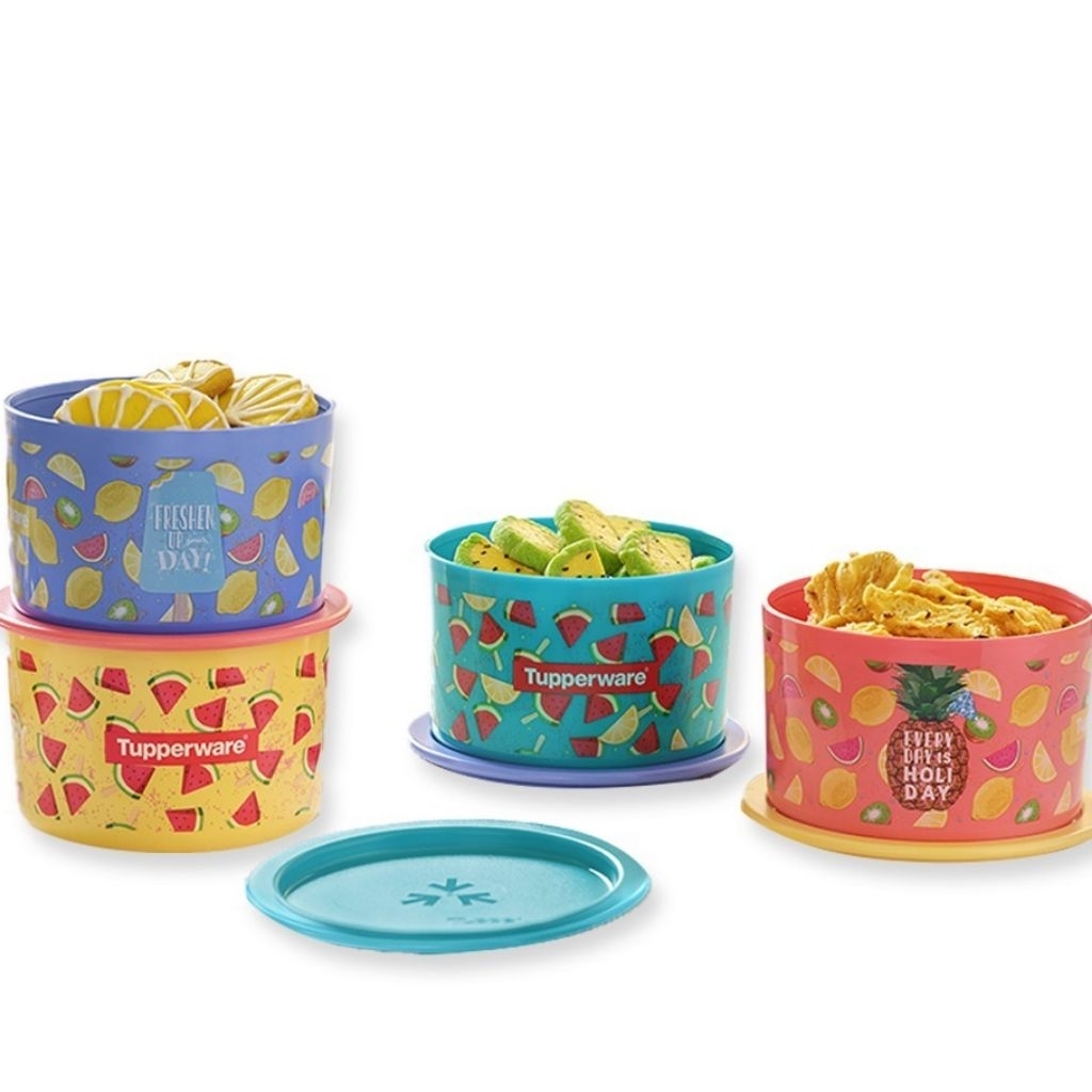 Tupperware Fresh Day Canister set | Toples mini cantik lucu motif buah