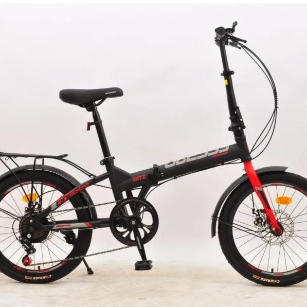Sepeda lipat 20 inch odessy ritz 7 speed dewasa dan remaja ada bagasi dan spakbor high quality