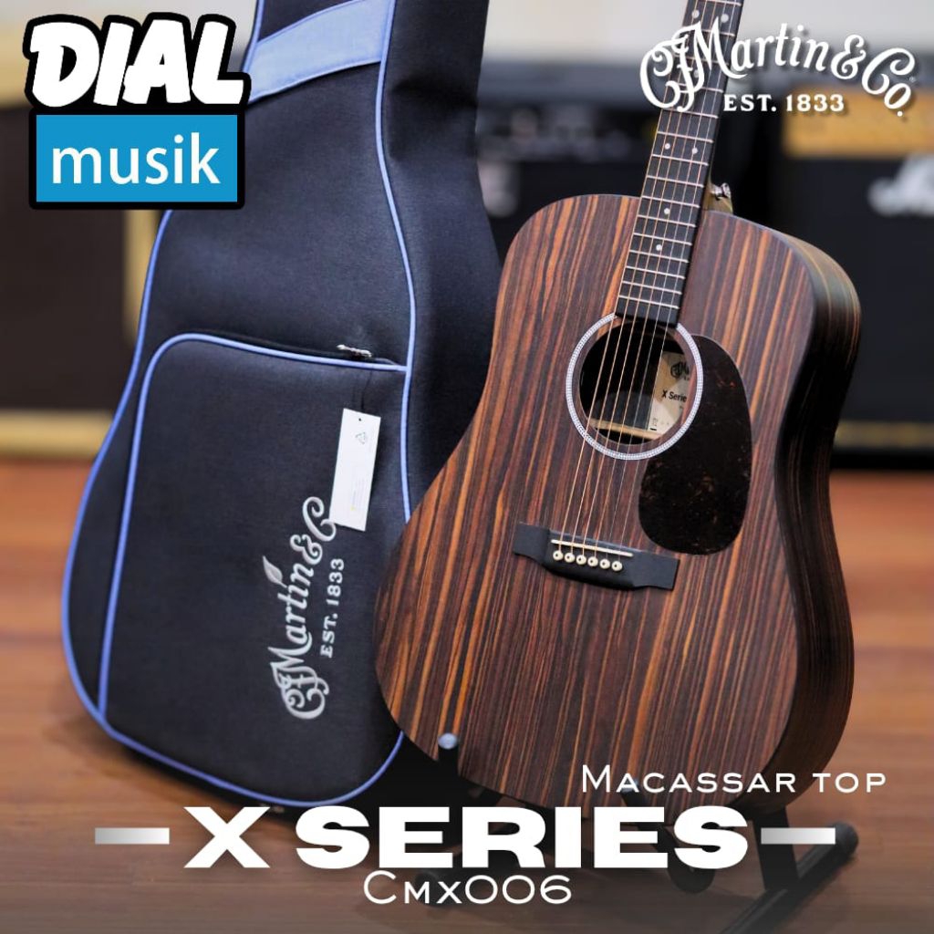 Martin CMX0006DXE Macassar - Gitar Akustik Elektrik Martin Original / CMX-0006-DXE  / CMX 0006 DXE