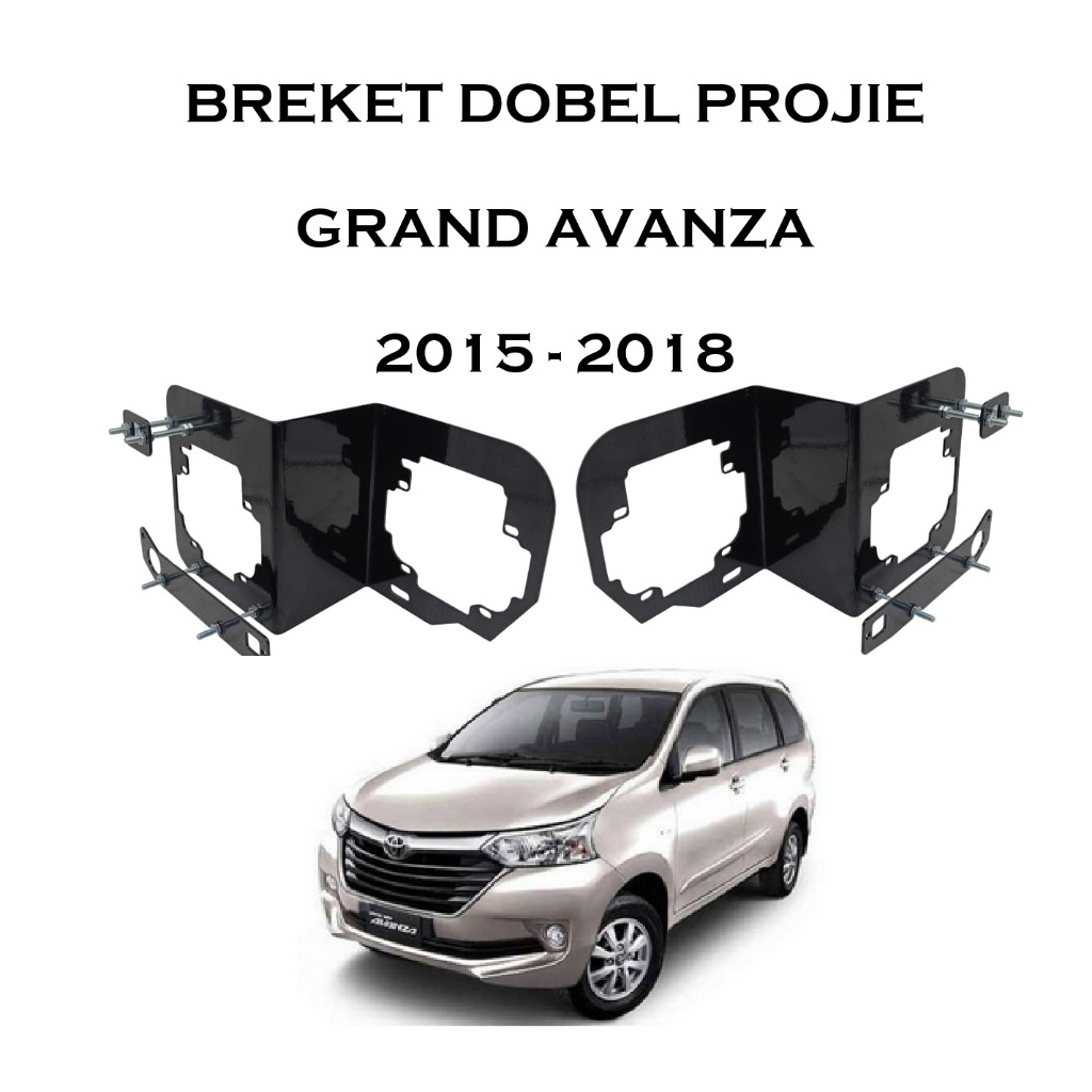 Breket BILED GRAND AVANZA 2015 2016 2016 2018  PNP bracket Retrofit Double Bi-LED Projector 2.5 Inch