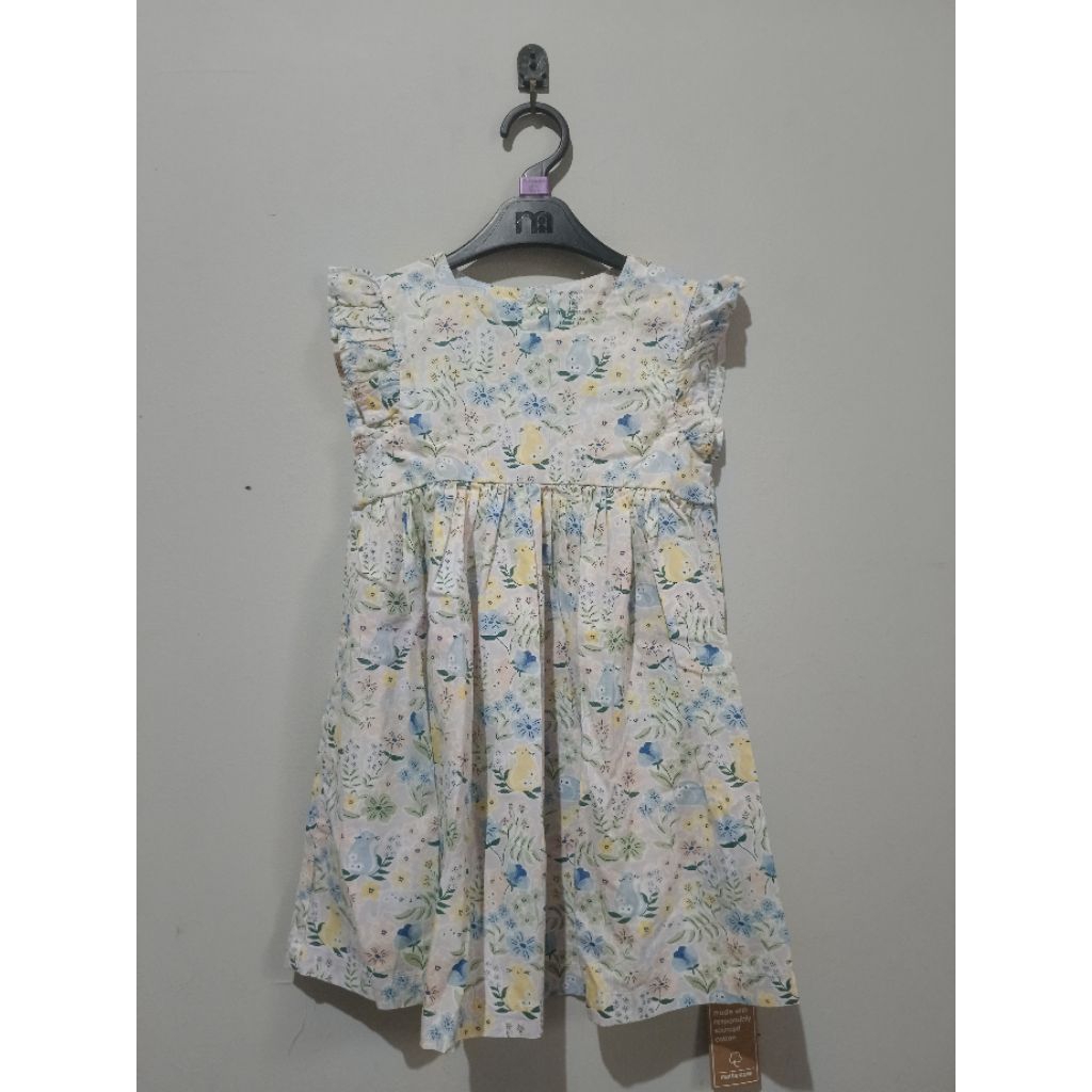 Mothercare Dress Woven Floral Farm Purple / Mothercare Woven Dress / Dress Mothercare